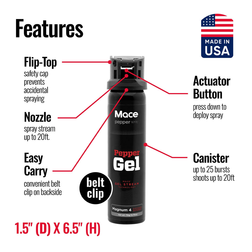 Mace® Pepper Gel Magnum Model